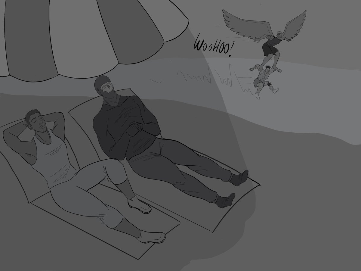 concernedgravy's tweet photo. Day 13 of #Codtober - Beach 

Even though Gaz has to stay in the shade, he can still appreciate a beach day 😌 

#soap #ghost #gaz #roach #mw2 https://t.co/85CylCseM3