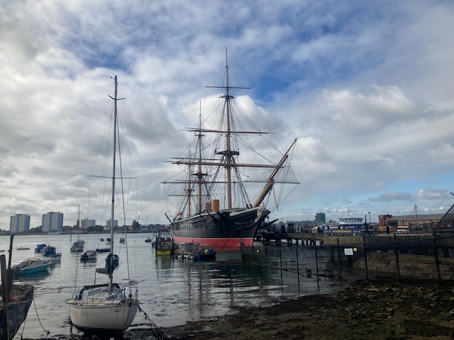 Removal Estimator Julian Briggs has been in Portsmouth helping a customer in need of our commercial &amp; archive services. Here's a picture he took of HMS Warrior -  the largest, fastest &amp; most powerful warship of Queen Victoria's fleet.  #museummove #archivemove