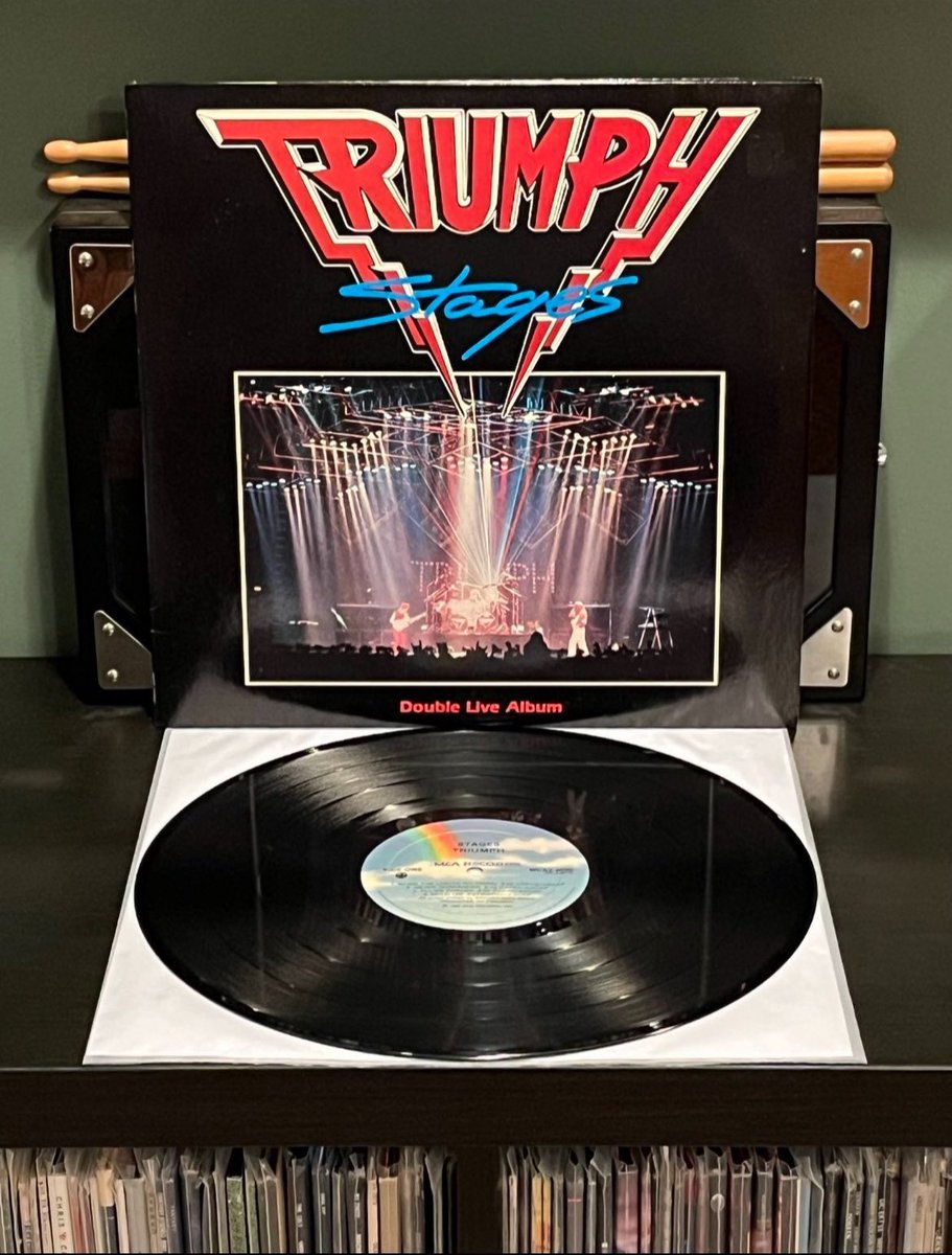Czar321's tweet image. Triumph released their double live album “Stages” October 14, 1985. 
#Triumph #Stages