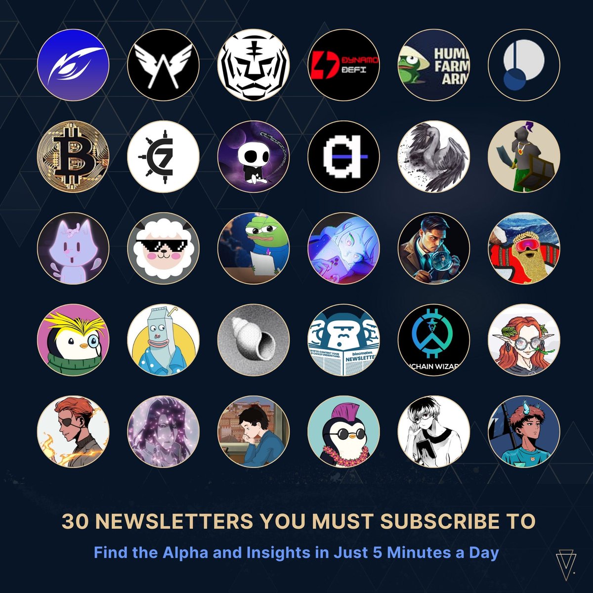 Why spend hours searching for crypto gems when you can subscribe to newsletters that deliver them directly?

Want to get alpha faster than anyone else?

Subscribe to these 30 newsletters: