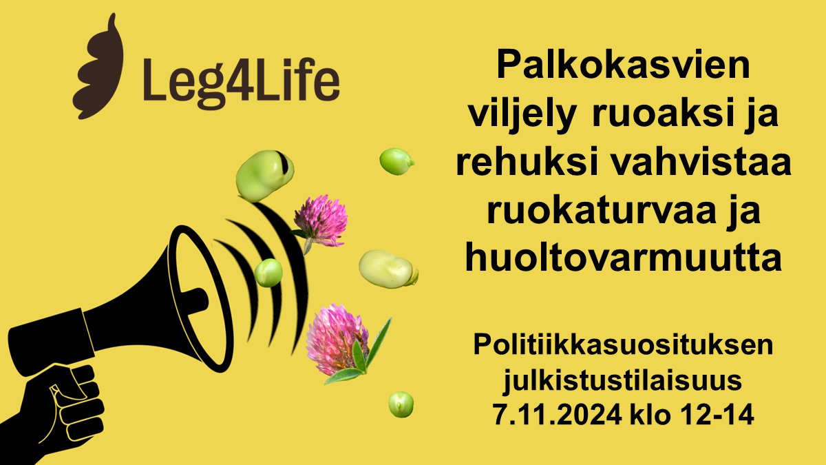 Leg4Life (@leg4life_stn) on Twitter photo Julkaisemme alkutuotannon politiikkasuosituksemme 7.11.2024. Tervetuloa mukaan julkistustilaisuuteen Helsinkiin tai etäyhteyden päähän! Lisätiedot ja ilmoittautuminen: leg4life.fi/politiikkasuos… <a href="/helsinkiuni/">University of Helsinki</a>
<a href="/AgriForHelsinki/">Faculty of Agriculture and Forestry</a>
<a href="/THLorg/">THL</a>
<a href="/LukeFinland/">Luonnonvarakeskus</a>
<a href="/Akatemia_STN/">Strateginen tutkimus</a>
#stnFOOD Julkaisemme alkutuotannon politiikkasuosituksemme 7.11.2024. Tervetuloa mukaan julkistustilaisuuteen Helsinkiin tai etäyhteyden päähän! Lisätiedot ja ilmoittautuminen: leg4life.fi/politiikkasuos… <a href="/helsinkiuni/">University of Helsinki</a>
<a href="/AgriForHelsinki/">Faculty of Agriculture and Forestry</a>
<a href="/THLorg/">THL</a>
<a href="/LukeFinland/">Luonnonvarakeskus</a>
<a href="/Akatemia_STN/">Strateginen tutkimus</a>
#stnFOOD