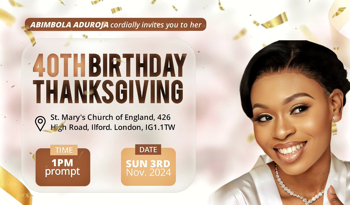 BlayDesign's tweet photo. Working on this design, I tried something new and I'm glad my client loved it after all.

Let's help you handle your design project. #BlayDesigns✅👌 #london #Graphicdesigner #Birthdayinvite #Thanksgiving #Socialmediaflyer #recentwork https://t.co/65M1wsb45B