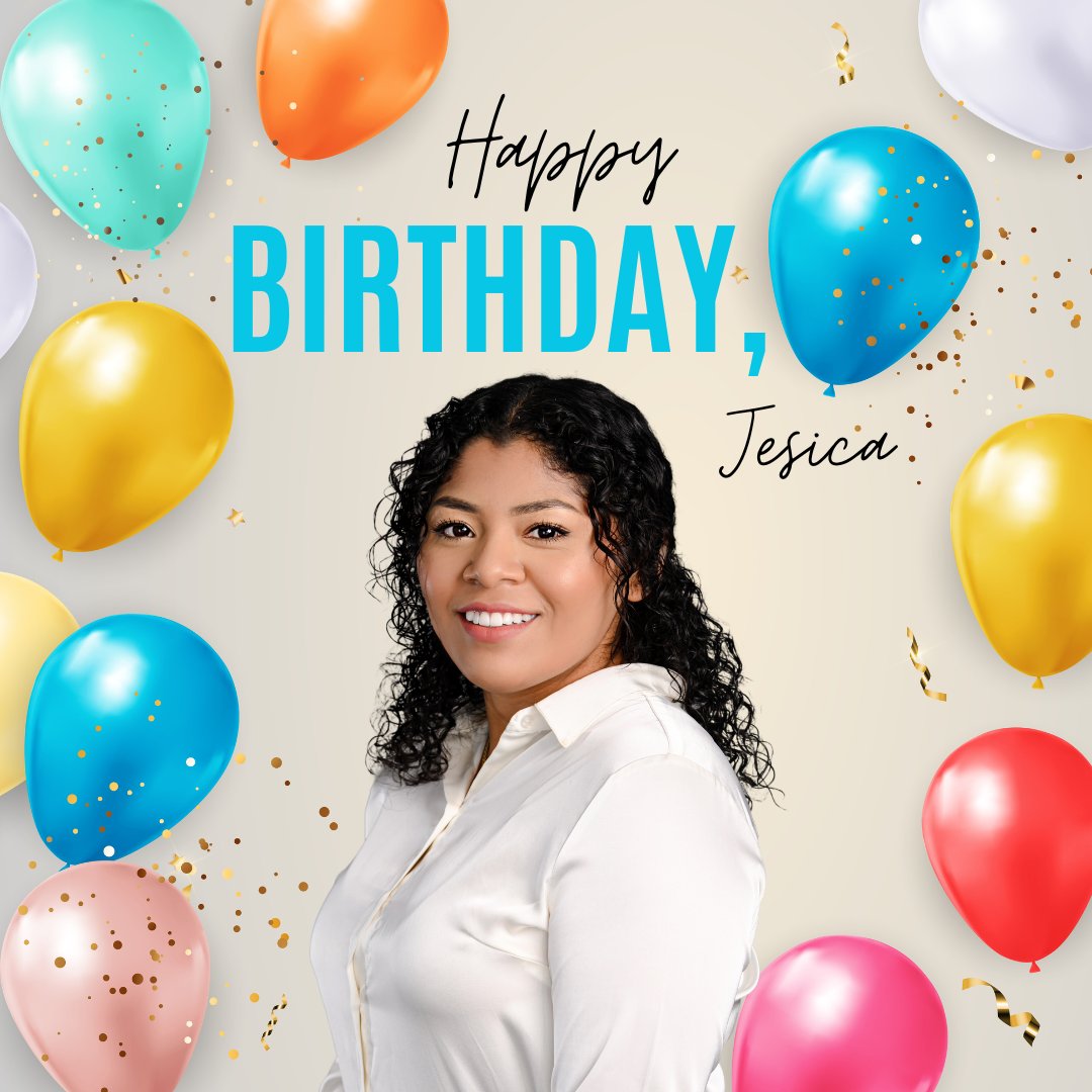 Happy Birthday, Jesica! Eat lots of cake today 🎂