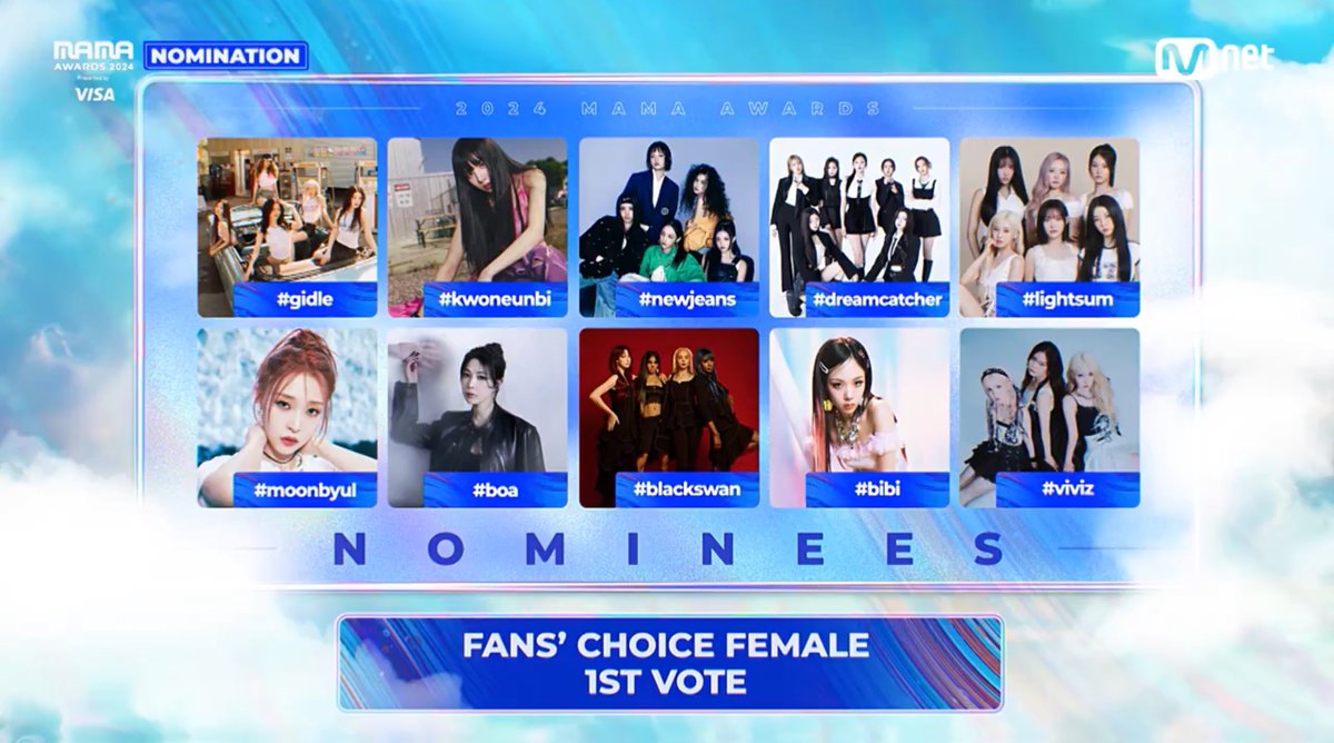 BPMFAMILYTH's tweet photo. #บีบีจี มีชื่อเข้าชิงรางวัล Fans' Choice Female จากงาน 2024 MAMA Awards🌟

#VIVIZ #비비지 @VIVIZ_official https://t.co/JSEOS70aWD