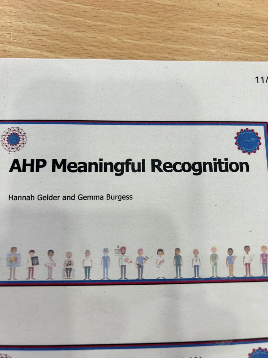 bekki_ford's tweet photo. A session on our new meaningful recognition scheme being launched as a pilot today @AHPS_UHCW @nhsuhcw @CandWAHPs - contact us to find out more #AHPday2024 https://t.co/qgE0rhuR1n