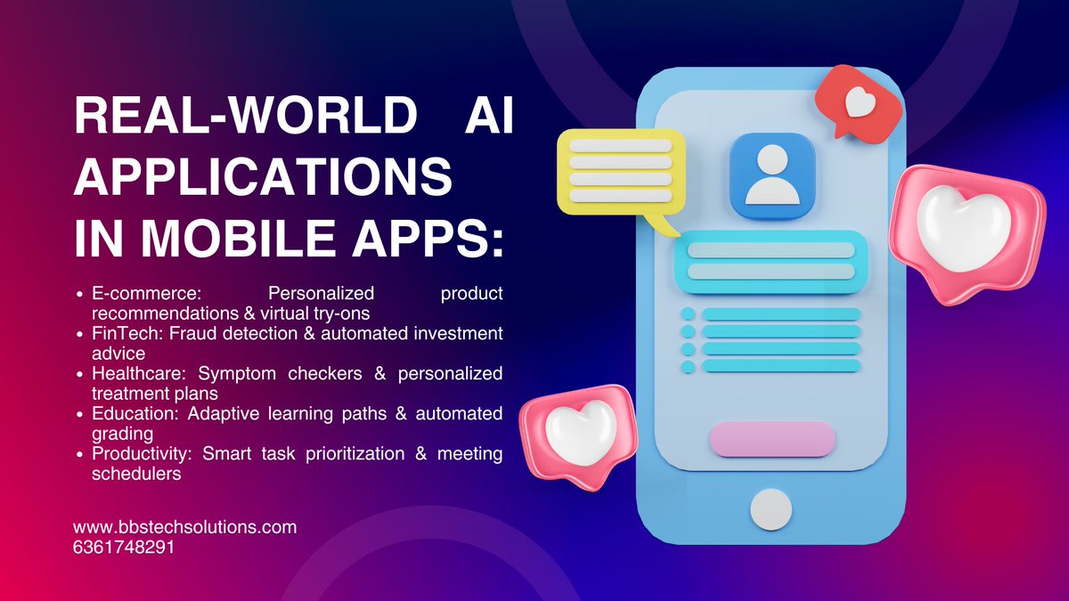 bbstechsolution's tweet image. AI-Powered Mobile Apps