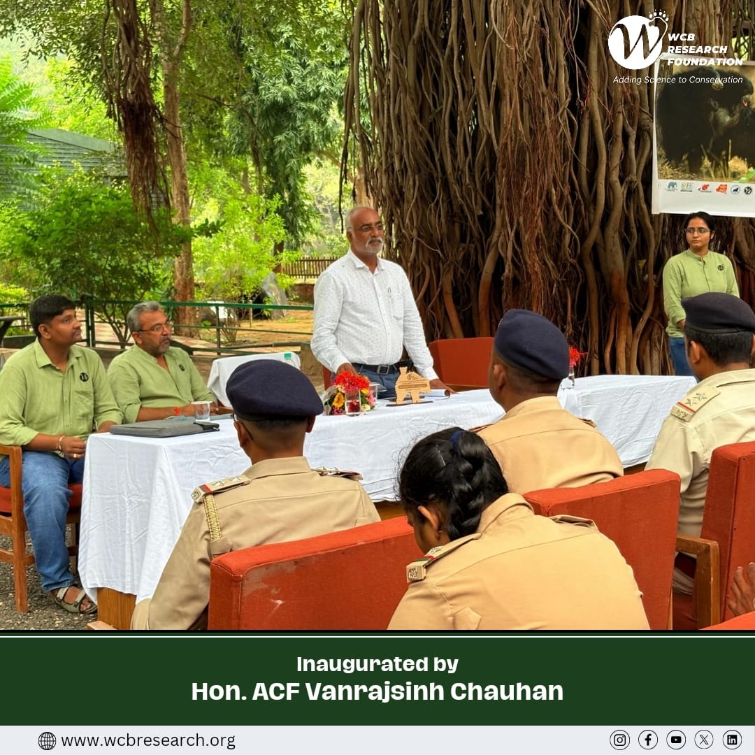 WcbResearch's tweet photo. Celebrated #WorldSlothBearDay at Polo Forest, Sabarkantha! Locals & forest staff joined us as WCB directors shared key insights on sloth bear research and conservation. Ghantikathi were distributed to promote human-wildlife coexistence. #BearConservation #WCBResearch https://t.co/PS5xfPtaZa