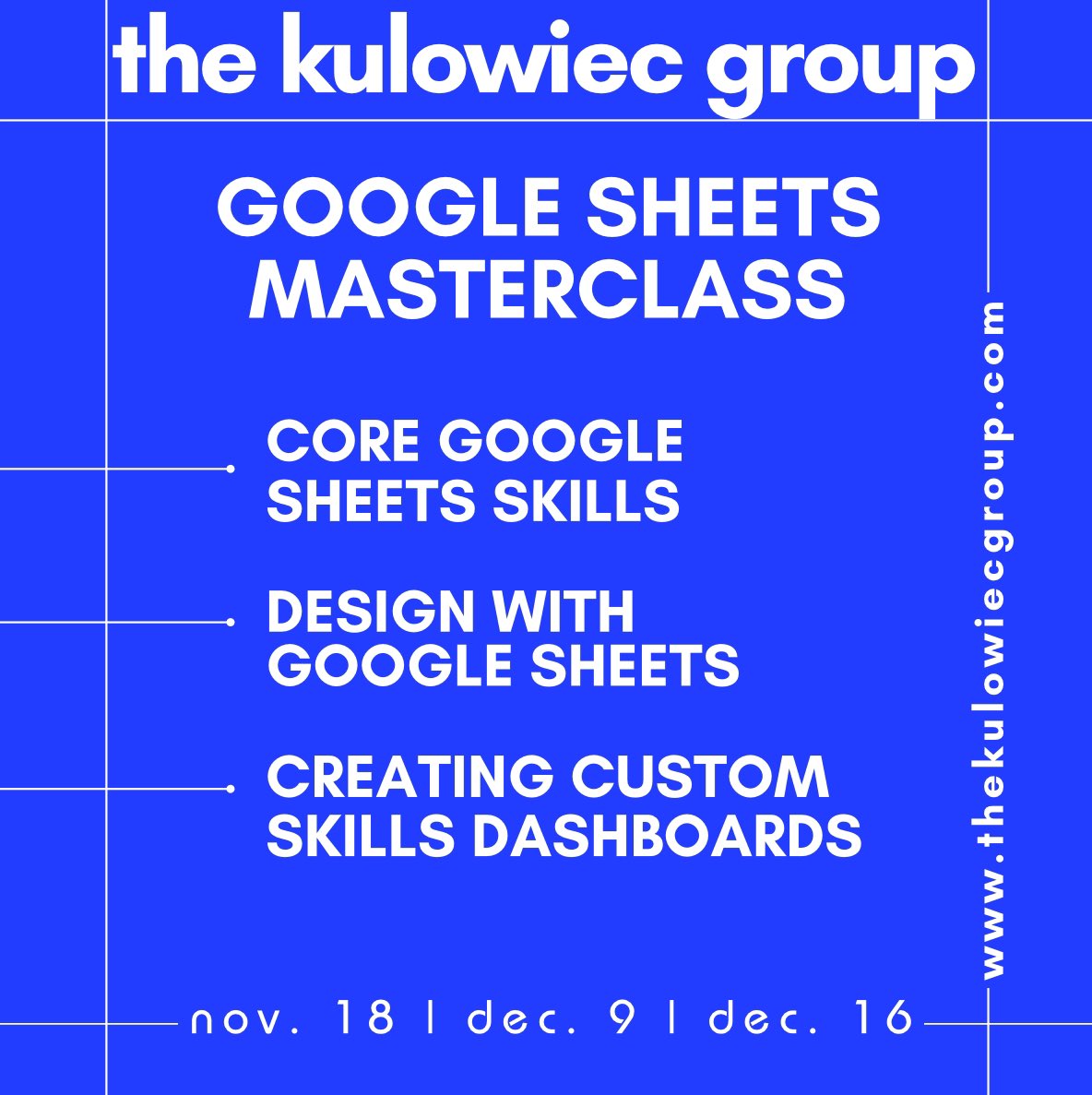 📈Google Sheets Masterclass📈

•Get a fresh start on accurately capturing student growth that can be shared visually and transparently with students to help students see where they are growing and visualize opportunities to grow and improve.
•Learn how sheets can be transformed