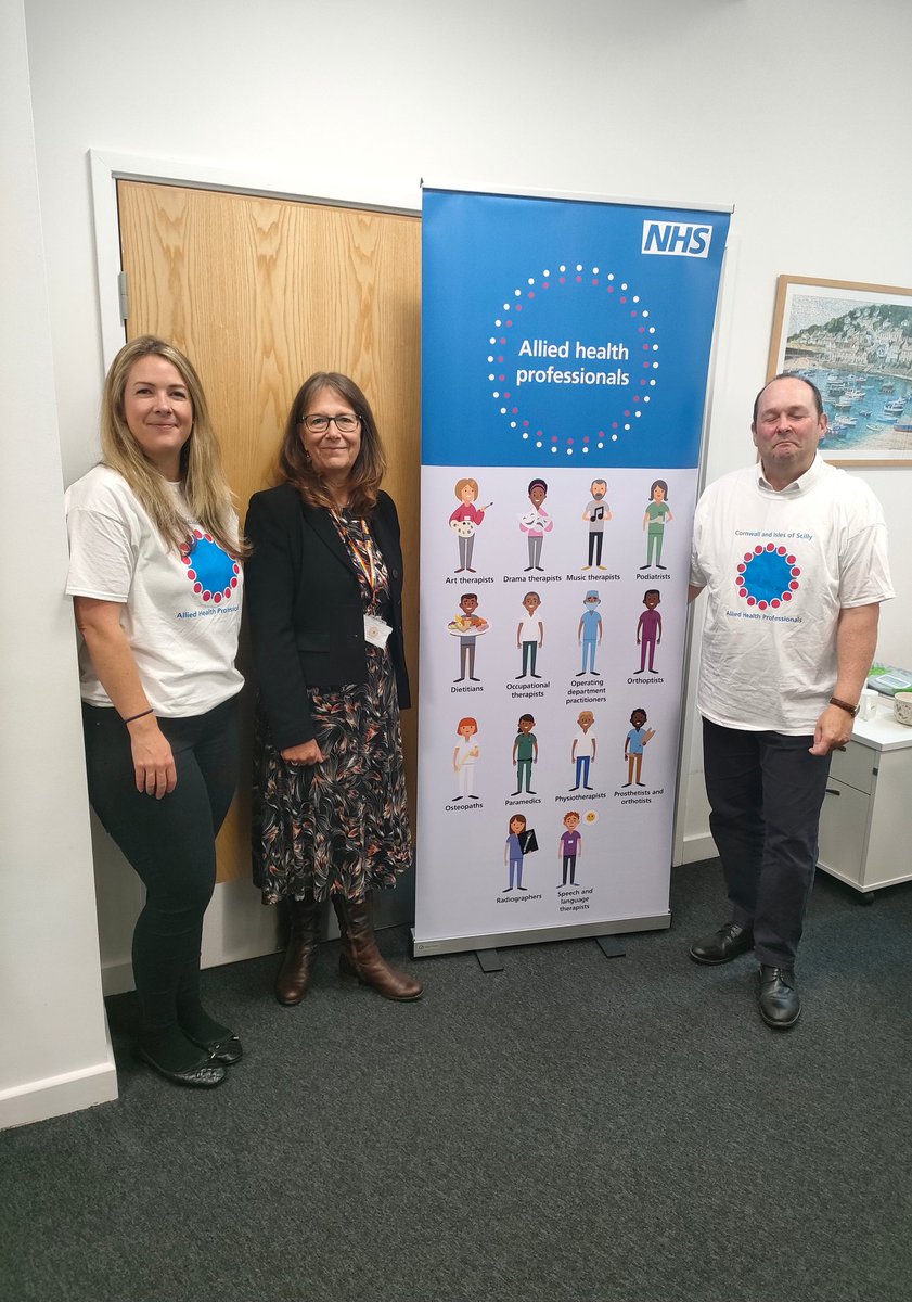 Starting off AHPs day in Cornwall with a visit to Debbie Richards, CFT chief executive
