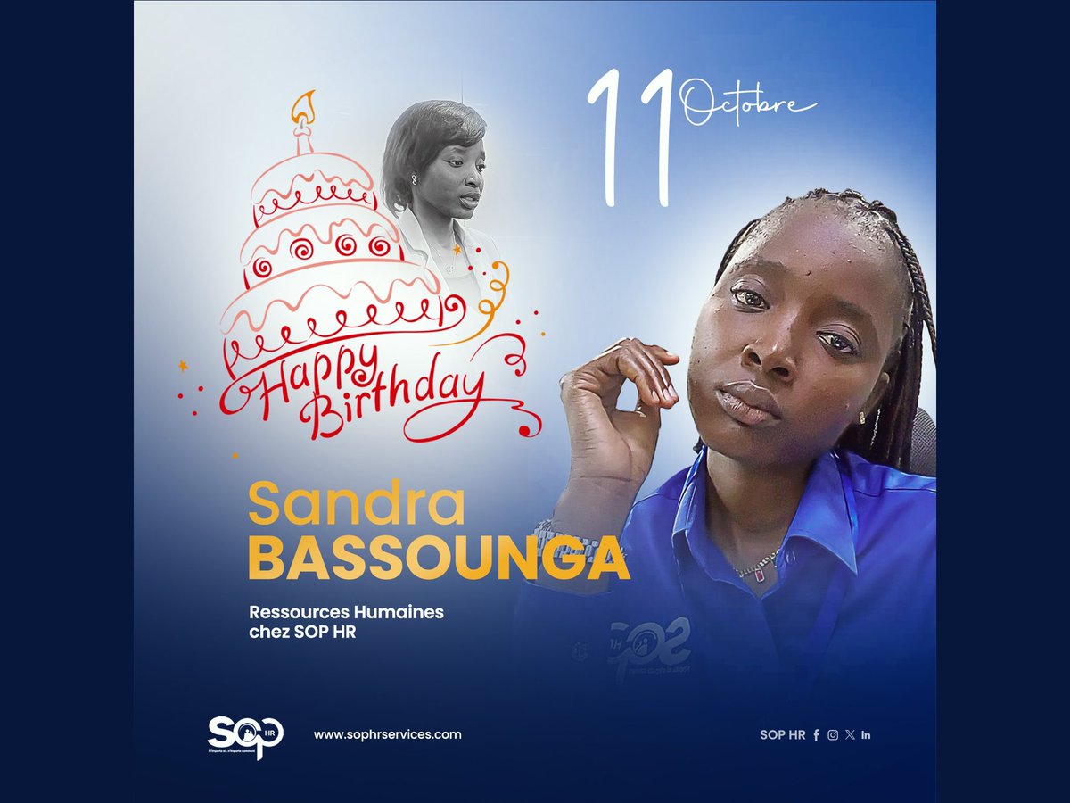 MDIGI01's tweet photo. Voici un aperçu en images 📸de notre journée du 🗓️11 octobre dernier. Nous avons eu le plaisir de célébrer 🥳 l'anniversaire de deux de nos collègues : Mme Sandra BASSOUNGA, notre Responsable des Ressources Humaines, et M. Kelly.

Une excellente semaine à tous.🤩
Mdigi / Sop hr https://t.co/eJDXF0FsRc