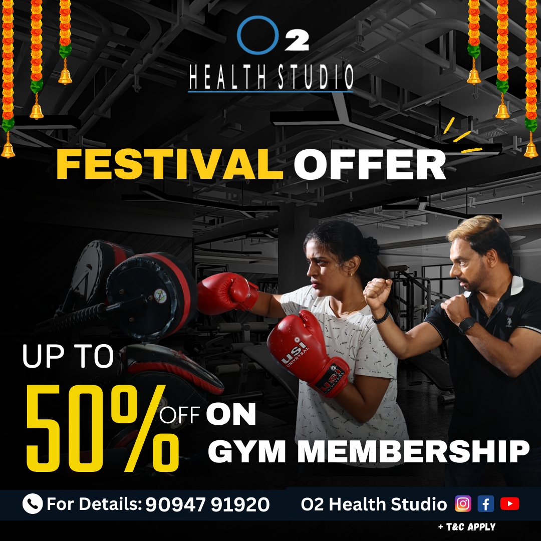 O2healthstudio's tweet photo. This festive season, give yourself the gift of fitness!
Celebrate with upto 50% OFF on gym memberships and start your transformation journey today! 

Don't miss out on this limited-time offer! Let's make this festival about health and happiness.
#gymoffer #02healthstudio https://t.co/iwUHIQZeus