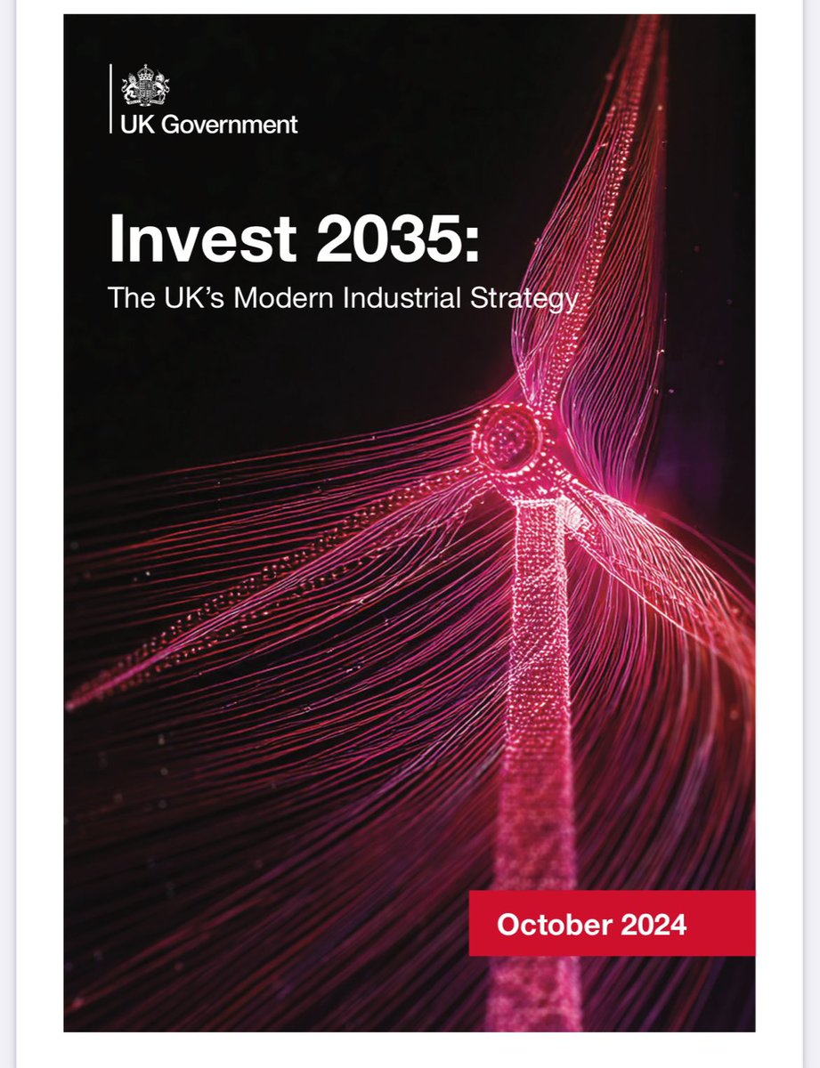 I’ve been through the government’s Invest 2035 industrial strategy document 

Beyond identifying 8 sectors for growth, much of the contents are vague, at best identifying problems not solutions, with little sense of the trade offs necessary.

But a few nuggets I’ve pulled out