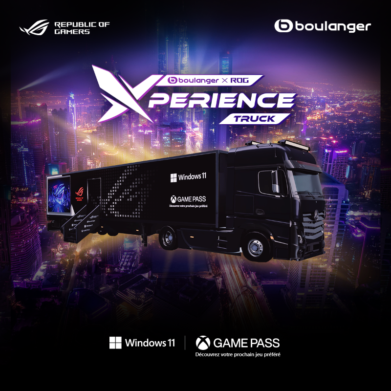 ASUS_ROG_FR's tweet photo. Né en 2019. De retour en 2024. Plonge dans l'univers ROG avec le BOULANGER ROG XPERIENCE TRUCK !

Découvre les derniers jeux dans des conditions exceptionnelles, rencontre tes créateurs préférés et profite d'offres exclusives 🚚

#BOULANGERXROG24 @boulanger