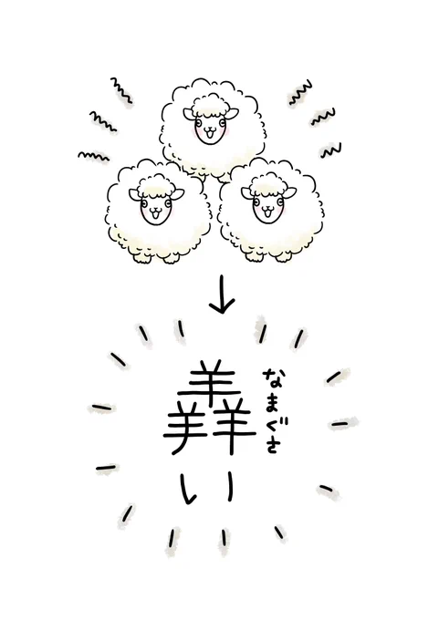 かわいい(?)漢字 