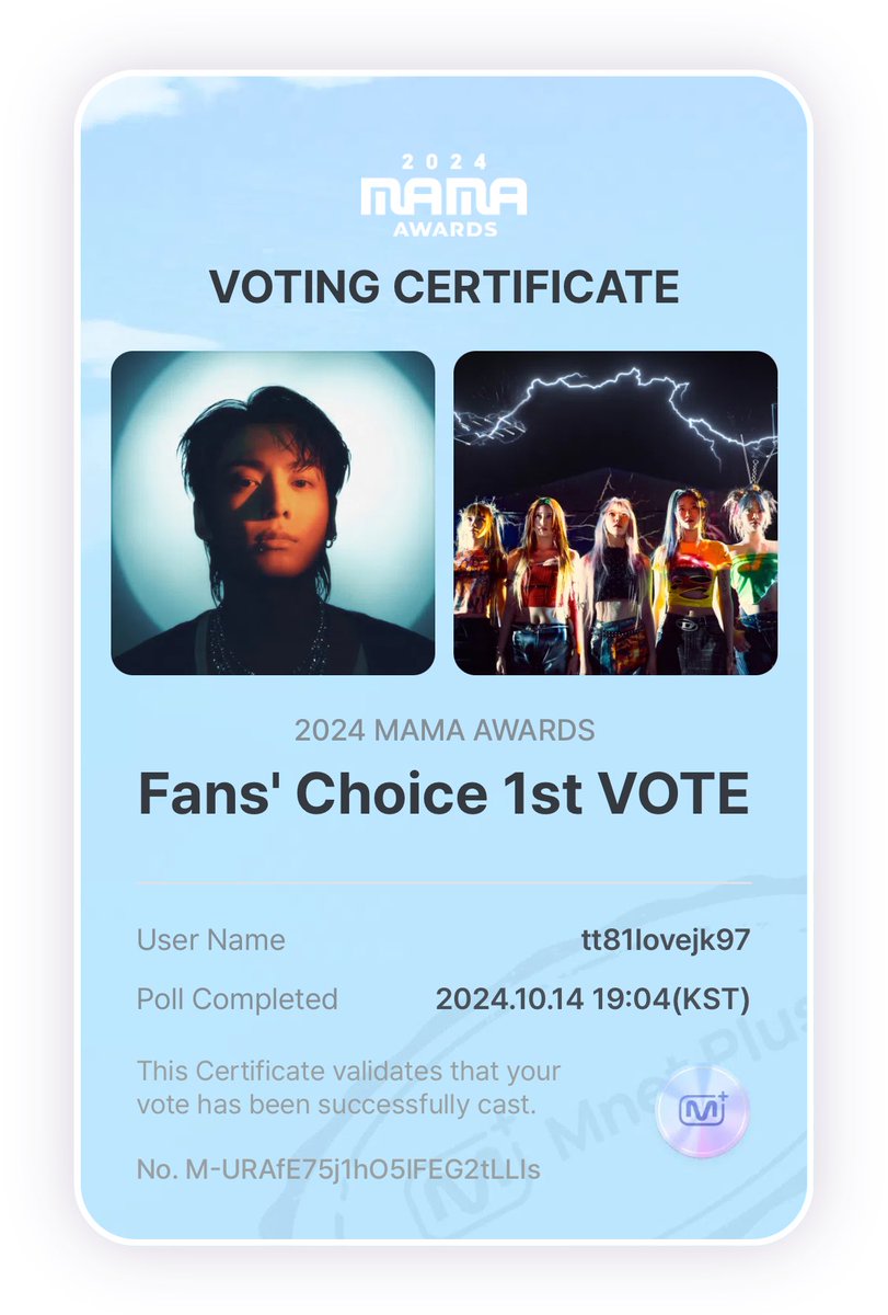 TucticGain's tweet photo. I vote for #jungkook at #2024MAMAVOTE https://t.co/cB9zq1470e