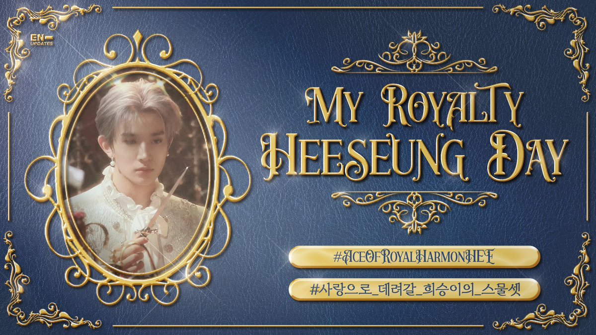 It's almost the birthday of our royalty HEESEUNG! Let's all shower him with love &amp; support. 👑🦌

⚠️ Use the tags by 11:30PM KST (October 14)

MY ROYALTY HEESEUNG DAY
#.AceOfRoyalHarmonHEE
#.사랑으로_데려갈_희승이의_스물셋

<a href="/ENHYPEN_members/">ENHYPEN</a> <a href="/ENHYPEN/">ENHYPEN OFFICIAL</a> #ENHYPEN #엔하이픈 #HEESEUNG