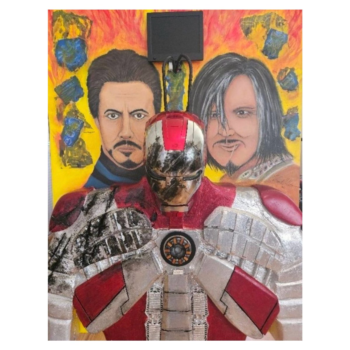 If you are a fan of Marvel superheroes AD ART SHOW 2024 artist Reinhardt Takeo Hollstein is for you !

My work merges acrylic paint with embedded electronics, creating interactive, sensory experiences.