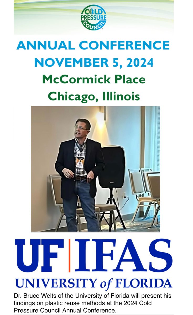 Dr. Bruce Welt will be speaking during PACK EXPO at Cold Pressure Council (CPC) with a solution to end ALL WASTE that creates circularity. Also the Consortium For Waste Circularity will have a kiosk in the Sustainability Central area. Stop by and learn: wastecircularity.org