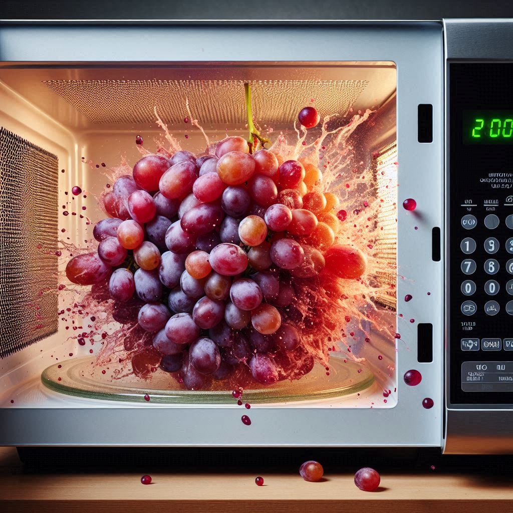 BrijeshFaldu1's tweet photo. ๐ Did You Know?
Grapes Explode When Microwaved
When heated in a microwave, grapes can create plasma, causing them to spark and even explode due to the high energy levels.
#GrapeFacts #FoodScience #KitchenTrivia