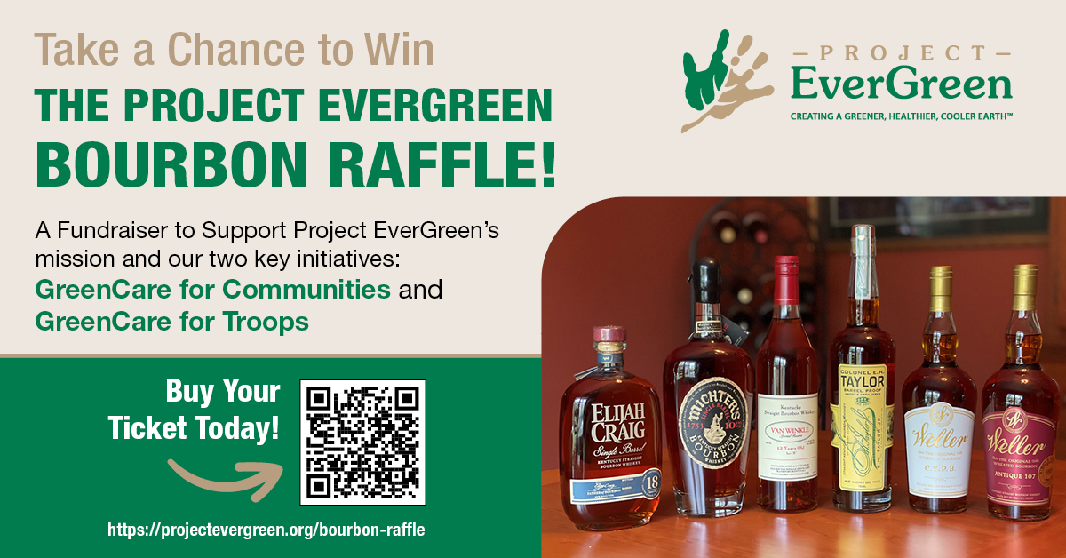 Win a collection of rare #bourbons and support Project EverGreen’s mission to create healthier green spaces and deliver landscape and snow removal services to military families. Only 250 tickets will be sold, get yours today! bit.ly/4dHxyfk