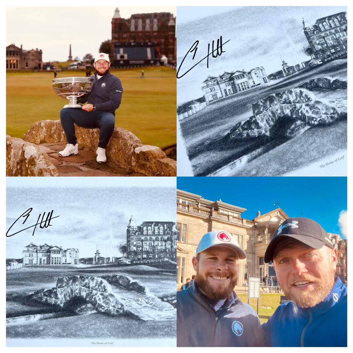 Matt Landers (@landersart) on Twitter photo What a gentleman <a href="/TyrrellHatton/">Tyrrell Hatton</a> was for taking the time to sign my ‘Home of Golf’ print, taken from my drawing.
It was great to watch him in the flesh alongside <a href="/HattonGolf/">Jeff Hatton - Proprietor/Owner of Hatton Golf</a> in this years <a href="/dunhilllinks/">Alfred Dunhill Links Championship</a>
Over the moon for him to go on and win the event!👊🏼🏆
Well played Tyrrell👏🏼 What a gentleman <a href="/TyrrellHatton/">Tyrrell Hatton</a> was for taking the time to sign my ‘Home of Golf’ print, taken from my drawing.
It was great to watch him in the flesh alongside <a href="/HattonGolf/">Jeff Hatton - Proprietor/Owner of Hatton Golf</a> in this years <a href="/dunhilllinks/">Alfred Dunhill Links Championship</a>
Over the moon for him to go on and win the event!👊🏼🏆
Well played Tyrrell👏🏼