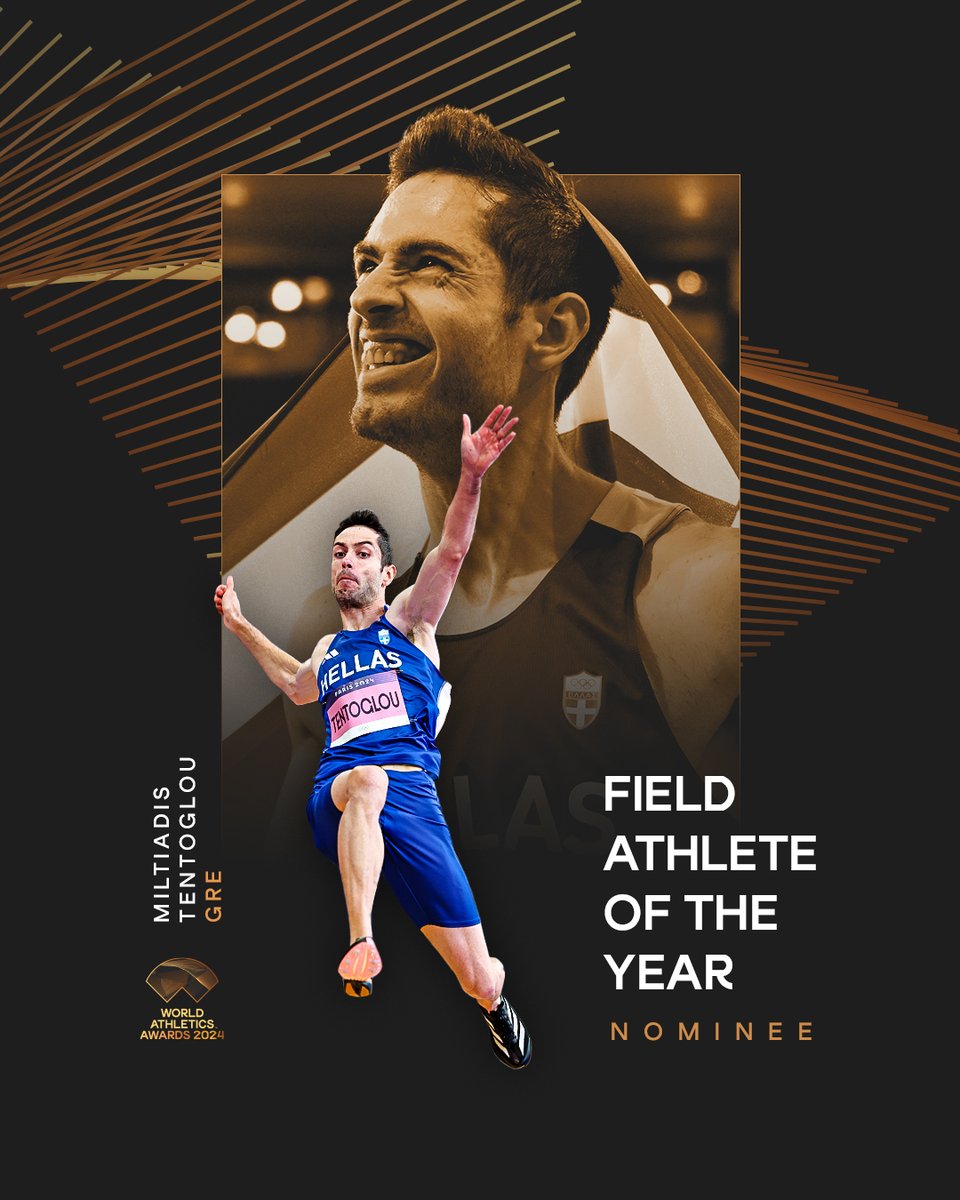 Male Field Athlete of the Year nominee ✨ 

Repost to vote for Miltiadis Tentoglou 🇬🇷 in the #AthleticsAwards.

Voting closes on Sunday 20 October at 11:59 PM CEST.