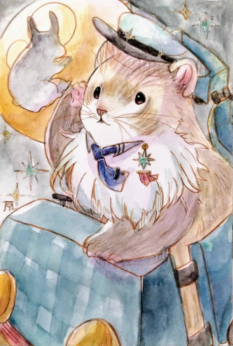 帰らぬ夢 月にうさぎ! #pixiv今日のお題 #鉄道の日 #ふる絵