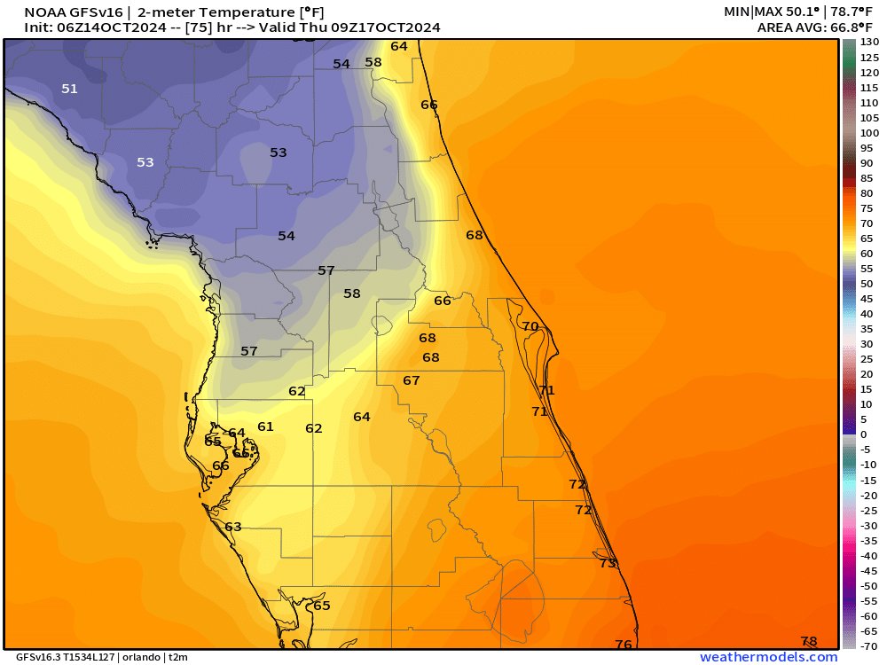 flimpct's tweet photo. I just have a hard time believing the #GFS. That #frontal boundary and #temperature difference over a few miles just doesn't sit right with me. 😒
Hoping the #EURO verifies. 🙏
#WxUpdate
#CentralFLWX
#FallWx
🍂✝️🥶 https://t.co/saMjGmMlcz
