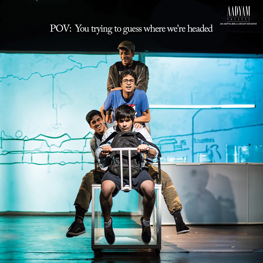 Hold on tight! 😨
The ride’s about to get dramatic once we take off 🚀

#Aadyam #theatre #comedy #play #staytuned #weareback #AadyamTheatre