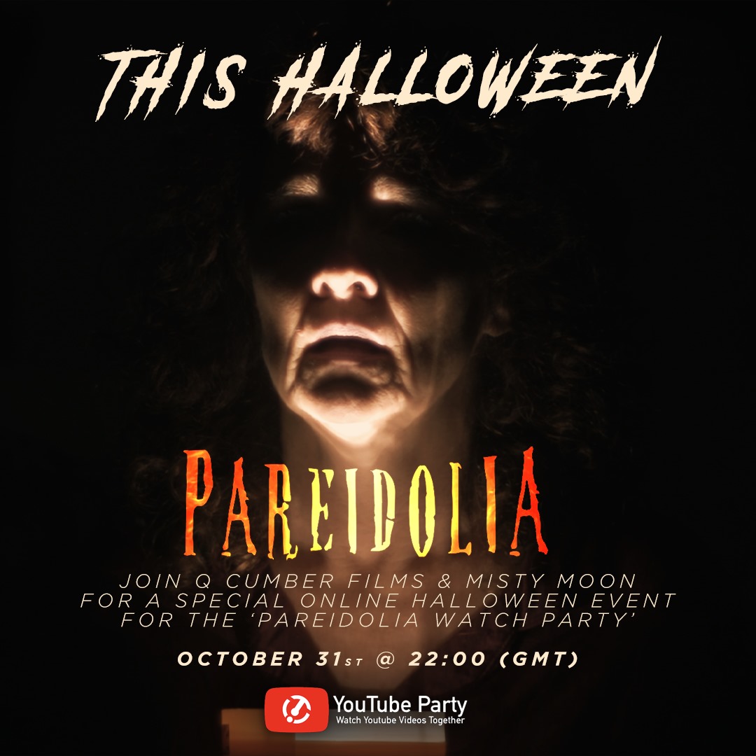 Our short film Pareidolia will be having its online debut with a special YouTube Watch Party on Halloween (22:00 GMT) 💀 

So set your calander reminders for Halloween and prepare for Pareidolia to enter your homes 😱

Link to the watch party:
youtu.be/dwini80Fo7o?si…