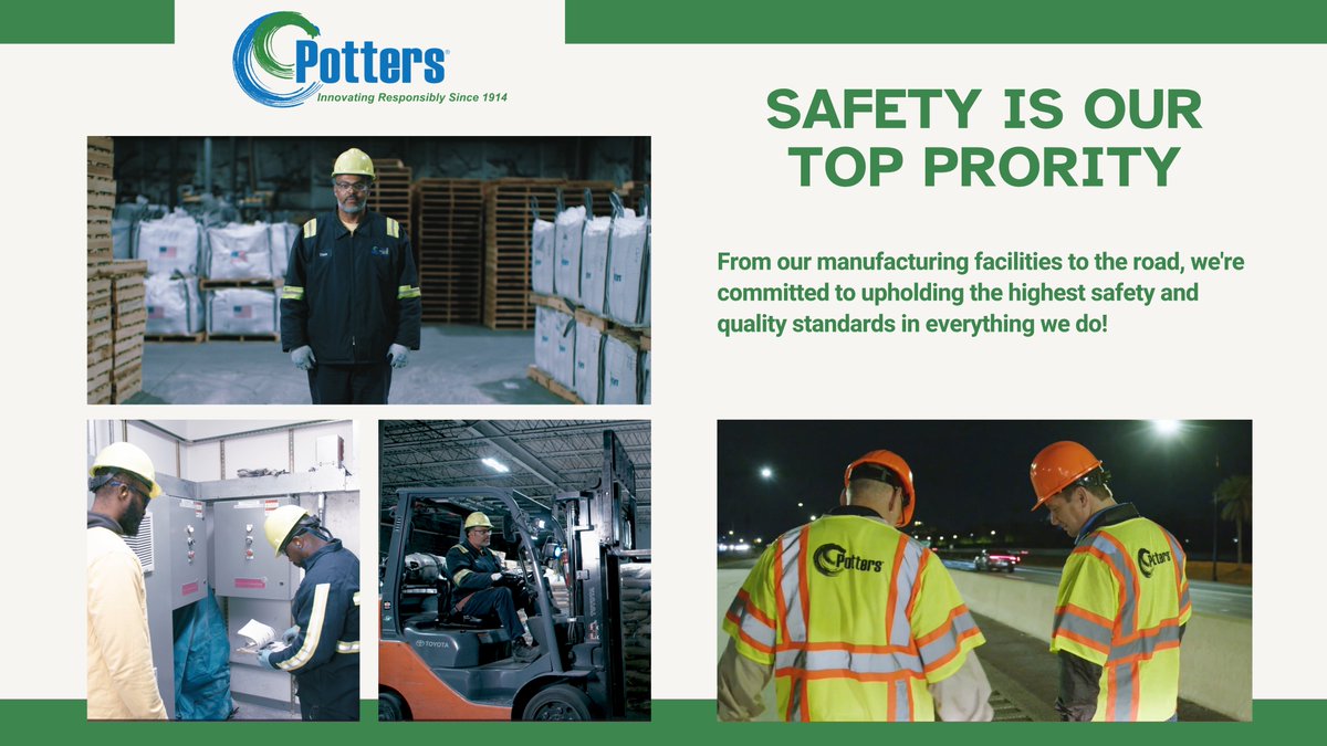 At Potters, safety is our top priority. We are dedicated to maintaining high safety and quality standards across all operations, from design to delivery. Safety is not just a priority, it's a core value guiding everything we do. 
 
#WeArePotter #SafetyFirst #InnovatingSafely