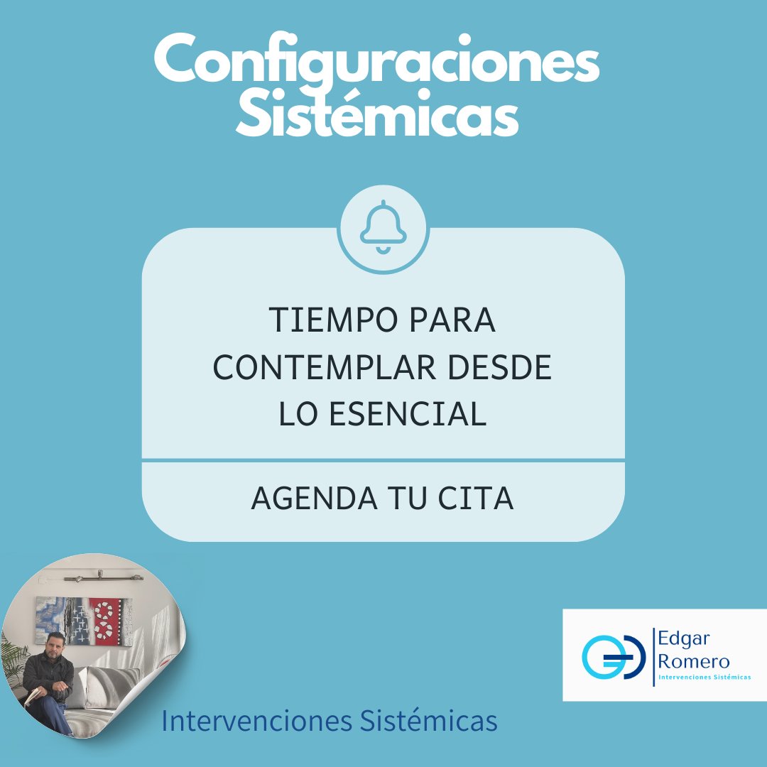 Edgarisist's tweet photo. Observar lo esencial para tomar acciones que me permitan avanzar.
La filosofía de las Constelaciones Familiares y su aplicación en las Configuraciones Sistémicas en aspectos organizacionales.

#LiderazgoIntegral
 #intervencionessistemicas
#ConstelacionesFamiliares https://t.co/xb8FWCeuXW