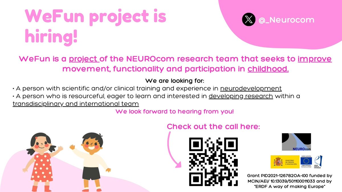 Verónica Robles García (@roblesgarciav) on Twitter photo If you want to contribute to improving functionality and participation in childhood, these job offers may interest you! <a href="/EACDtweet/">European Academy of Childhood-onset Disability</a> <a href="/EACD_ECRF/">EACD Early Career Researchers' Forum</a> <a href="/ireenegonzalez/">Irene González-Eiroa</a> If you want to contribute to improving functionality and participation in childhood, these job offers may interest you! <a href="/EACDtweet/">European Academy of Childhood-onset Disability</a> <a href="/EACD_ECRF/">EACD Early Career Researchers' Forum</a> <a href="/ireenegonzalez/">Irene González-Eiroa</a>