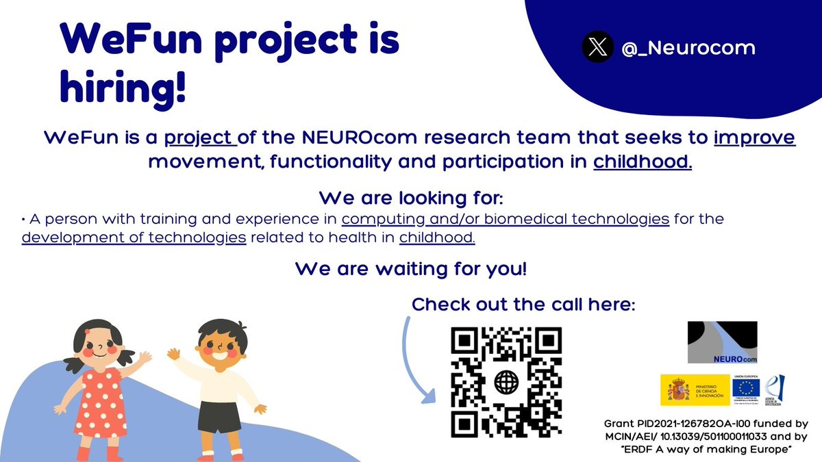 RoblesGarciaV's tweet photo. If you want to contribute to improving functionality and participation in childhood, these job offers may interest you! @EACDtweet @EACD_ECRF @ireenegonzalez https://t.co/ym2OhHIiCN