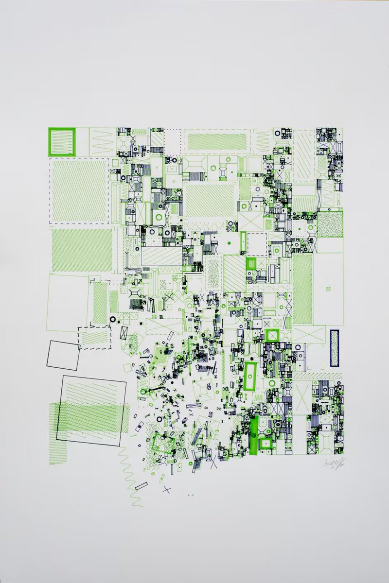 toThePixel's tweet image. A study of collapsing systems - 2024 #plottertwitter