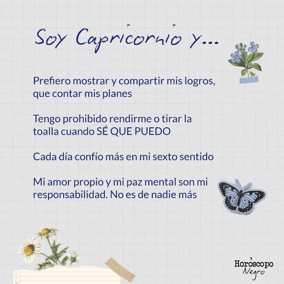 Capricornio, aquí van unas afirmaciones para que las digas en voz alta 🔮