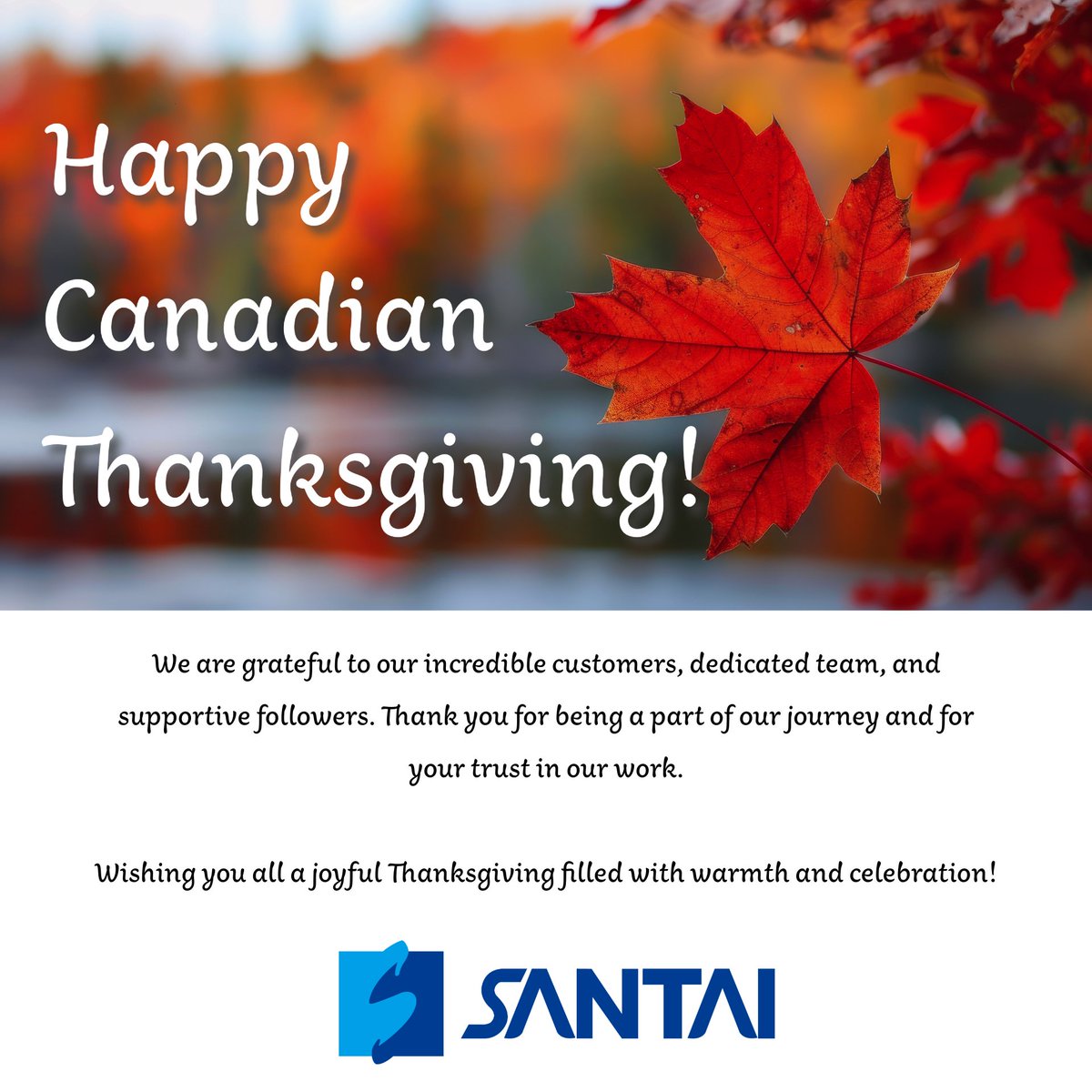 At Santai Science, we’re grateful for the opportunity to serve our clients and collaborate with such a fantastic community. 

Let’s continue building and growing together. 

Happy Thanksgiving to everyone celebrating today!