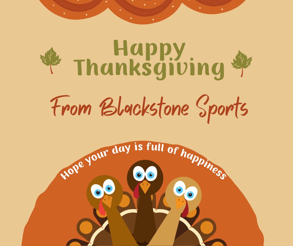 Wishing our Customers, Friends and Family a safe and fun filled #CanadianThanksgiving 🥧 #BlackstoneSports  #Gratitude #FallFestivities
