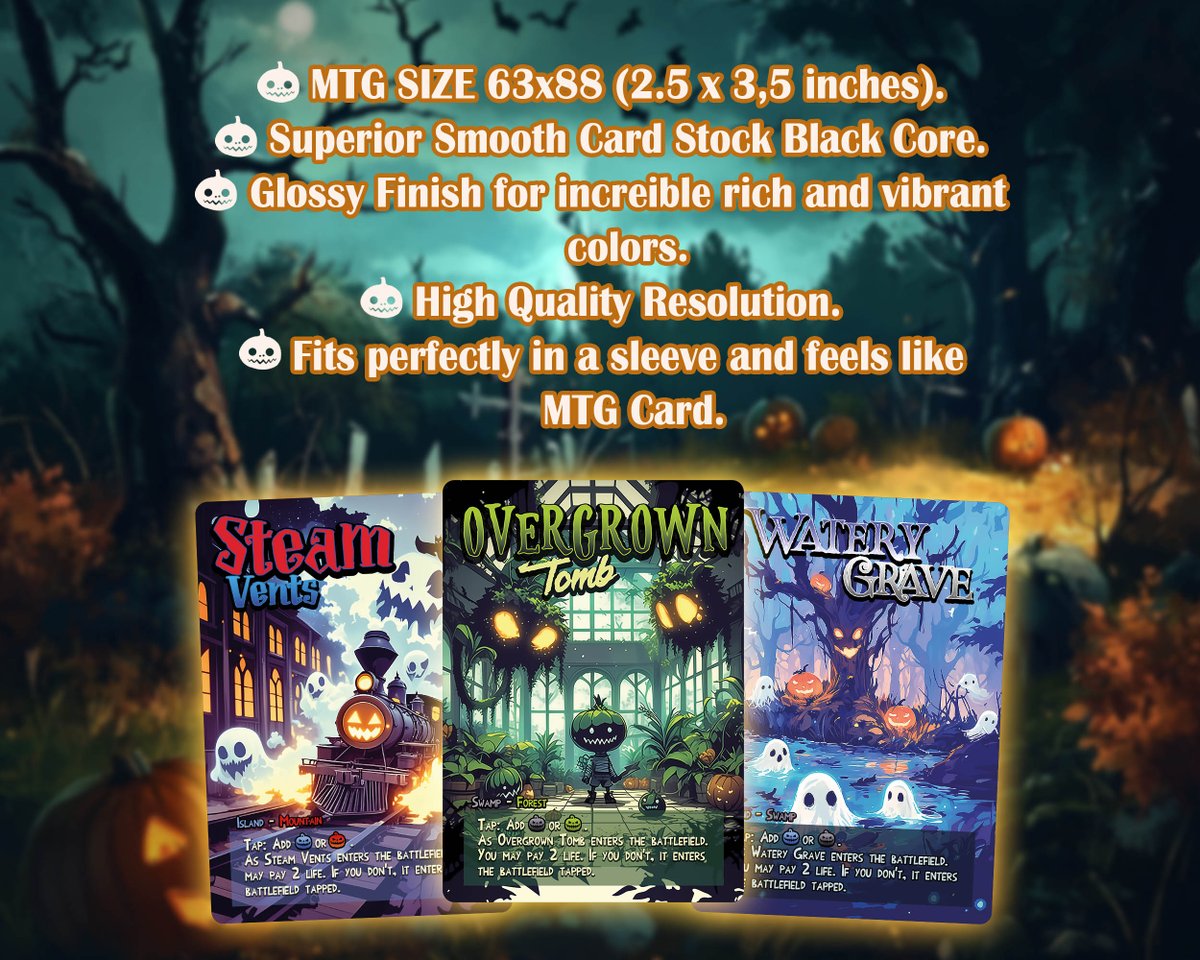 Magical_Proxy's tweet image. Halloween is there and finally we got our Custom Shock Land avaliable. 

#MTGArt #MTGPauper #MagicTheGathering #cEDH #MTGArena #mtgsecretlair #MTGEDH #EDH #Mtgproxy #MTGPioneer #art #mtgfinance #mtgalter #MTG #MTGThunder #mtgjp #MTGThunder #mtgpauper #shocklands