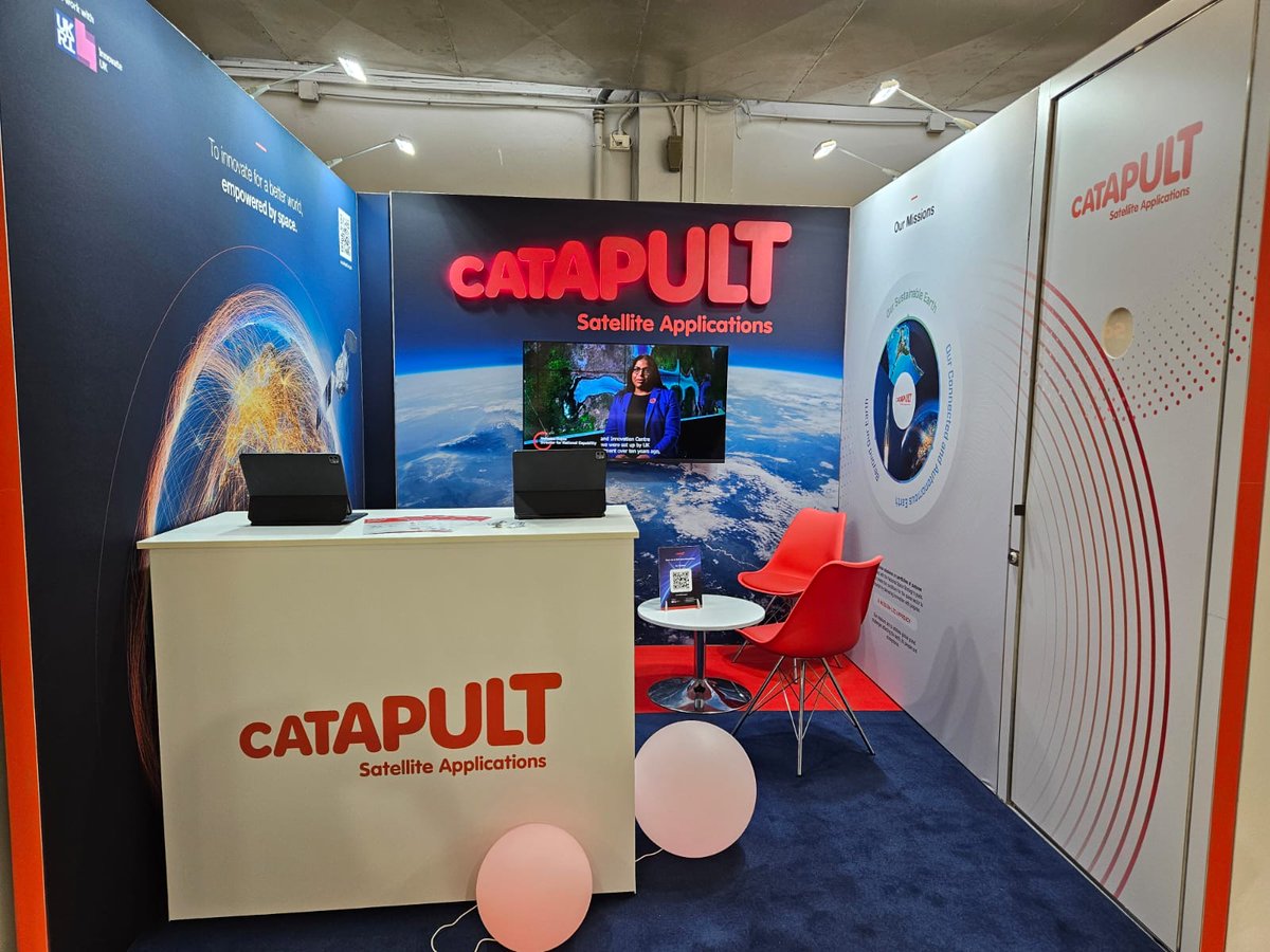 SatAppsCatapult's tweet image. It's day 1 of the International Astronautical Congress!

We'll be at Stand #MN1 B15 all week, so come and find us to talk about what we are doing with EO data, and how we are planning to contribute to a Sustainable Earth.