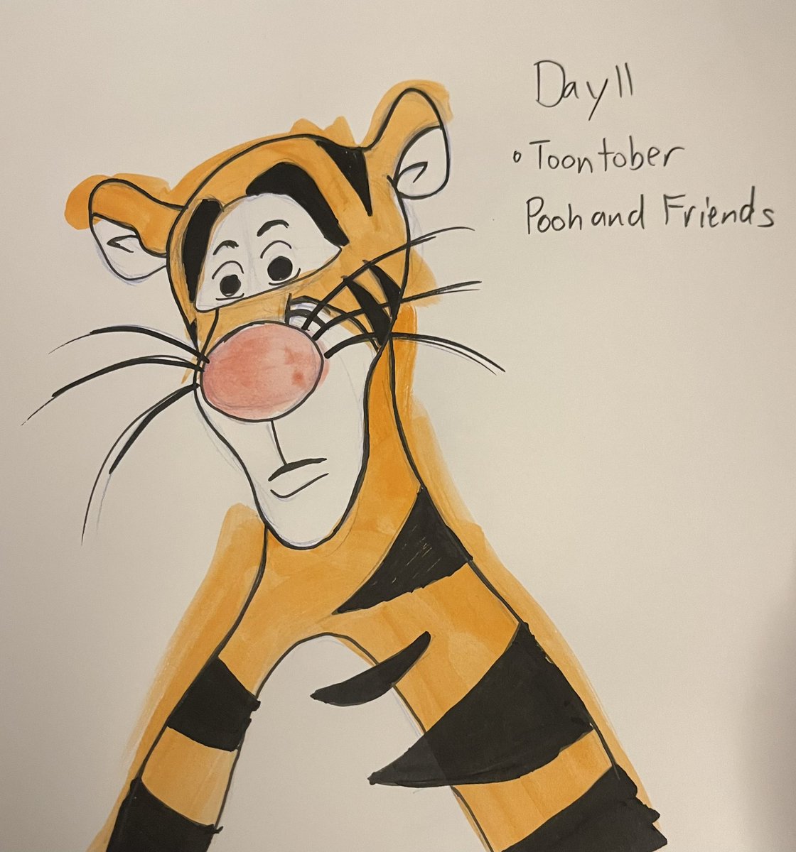 CountessMRose's tweet photo. Playing catch up but here we go days #toontober2024 10-13. Days 10-12 was Pooh and Friends #winniethepooh #piglet #tiger as well as the first day of #DonBluth with #anamericantale https://t.co/d2z9TIu20C