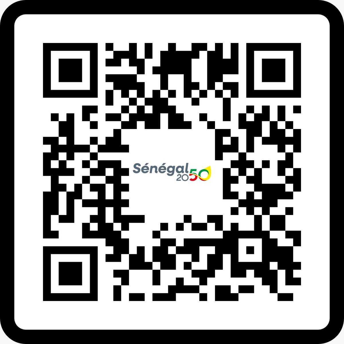 Télécharger, en scannant le CODE QR, la brochure de l’Agenda national de transformation #Sénégal2050.
