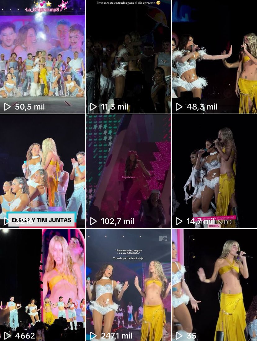 los compartidos de las chicas