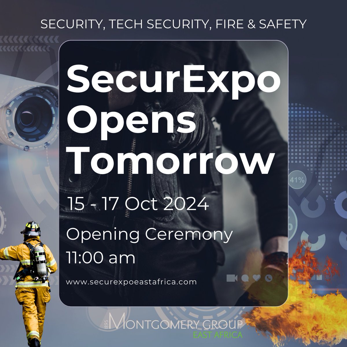 Tomorrow's the day! 💥 Get ready for the biggest security, tech, fire, and safety event in East Africa. 🌍 #SecurexpoEastAfrica is happening October 15-17 at Sarit Expo Centre.
#Security #Tech #Fire #Safety #B2B #Expo #Conference