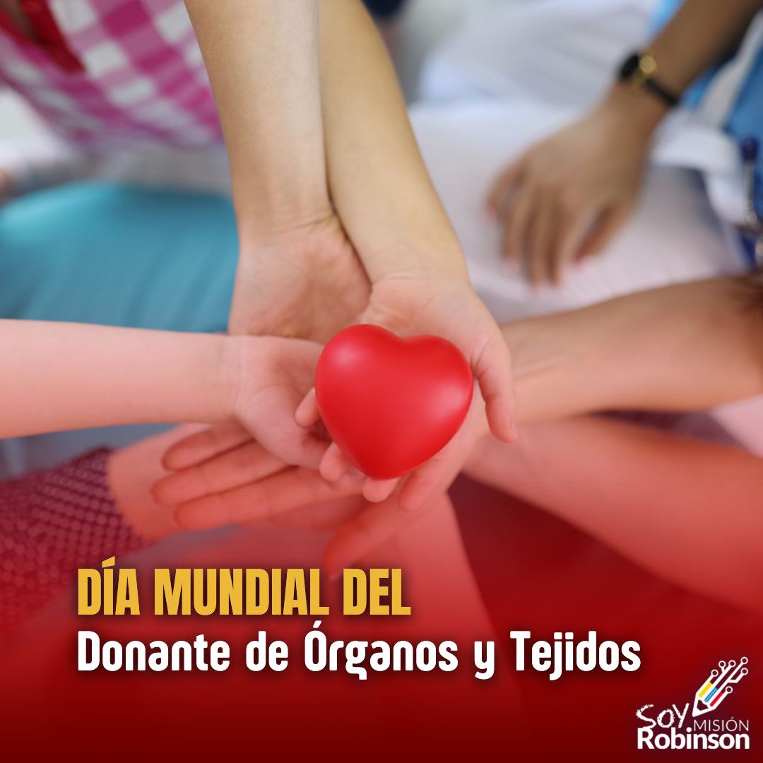 MisinRobinsonP2's tweet photo. En el año 2005 la OMS establece como Día Mundial de la Donación de Órganos, tejidos y trasplantes, con el fin de despertar conciencia en la población sobre este importante tema. 

@NicolasMaduro 
@HectoRodriguez 
@Sociabolivarian https://t.co/IbGkkI2lAg