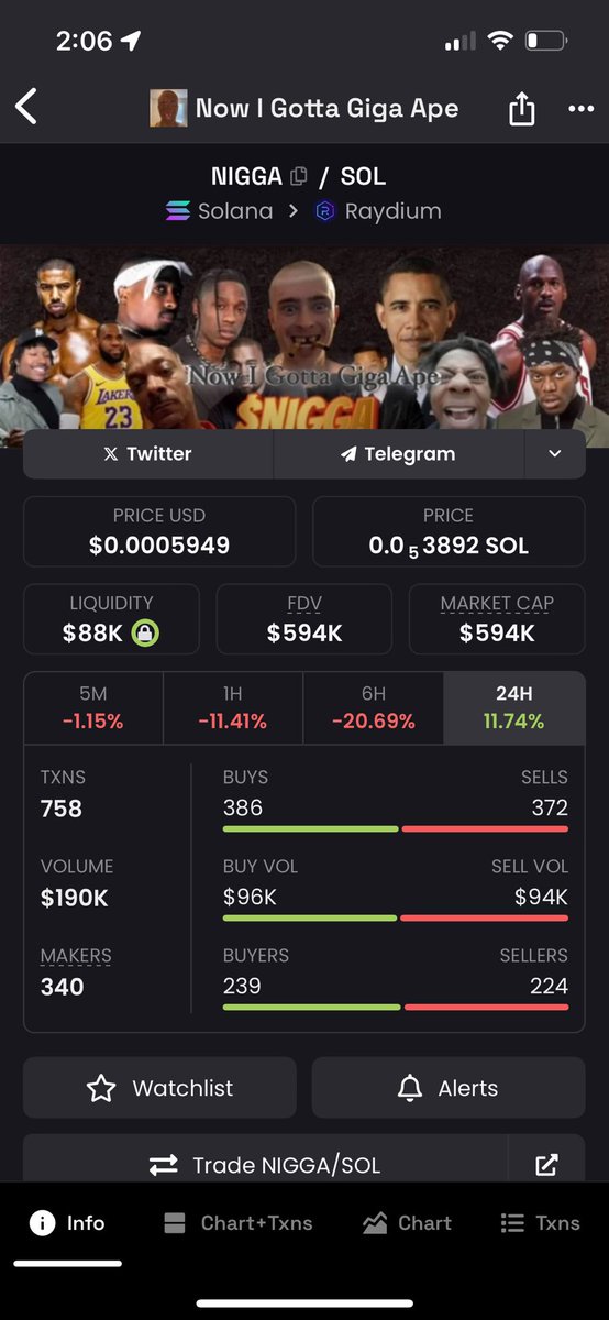 Rickystick48456's tweet photo. Shiiiiiiiii $nigga making moves, best keep and eye out, like I’ve been telling you 👀👀👀#Elon_Musk #crypto #America https://t.co/tIov2UURZb