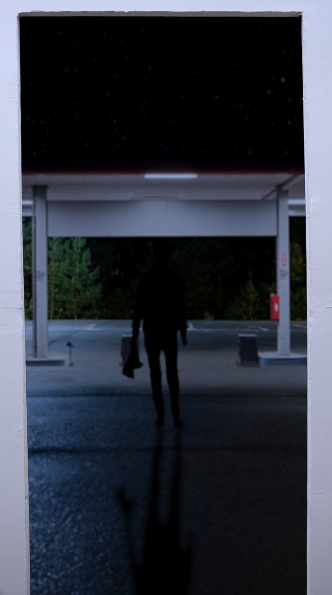 CustomerMovie's tweet photo. You're working the graveyard shift at a gas station, all alone, in the middle of the night... and you look up and see this. What do you do next? 👀💐⛽️

Customer is available for private screenings starting October 19th! DM us if you’re interested! 

#customermovie #horrorfilm https://t.co/EvETopwzxL