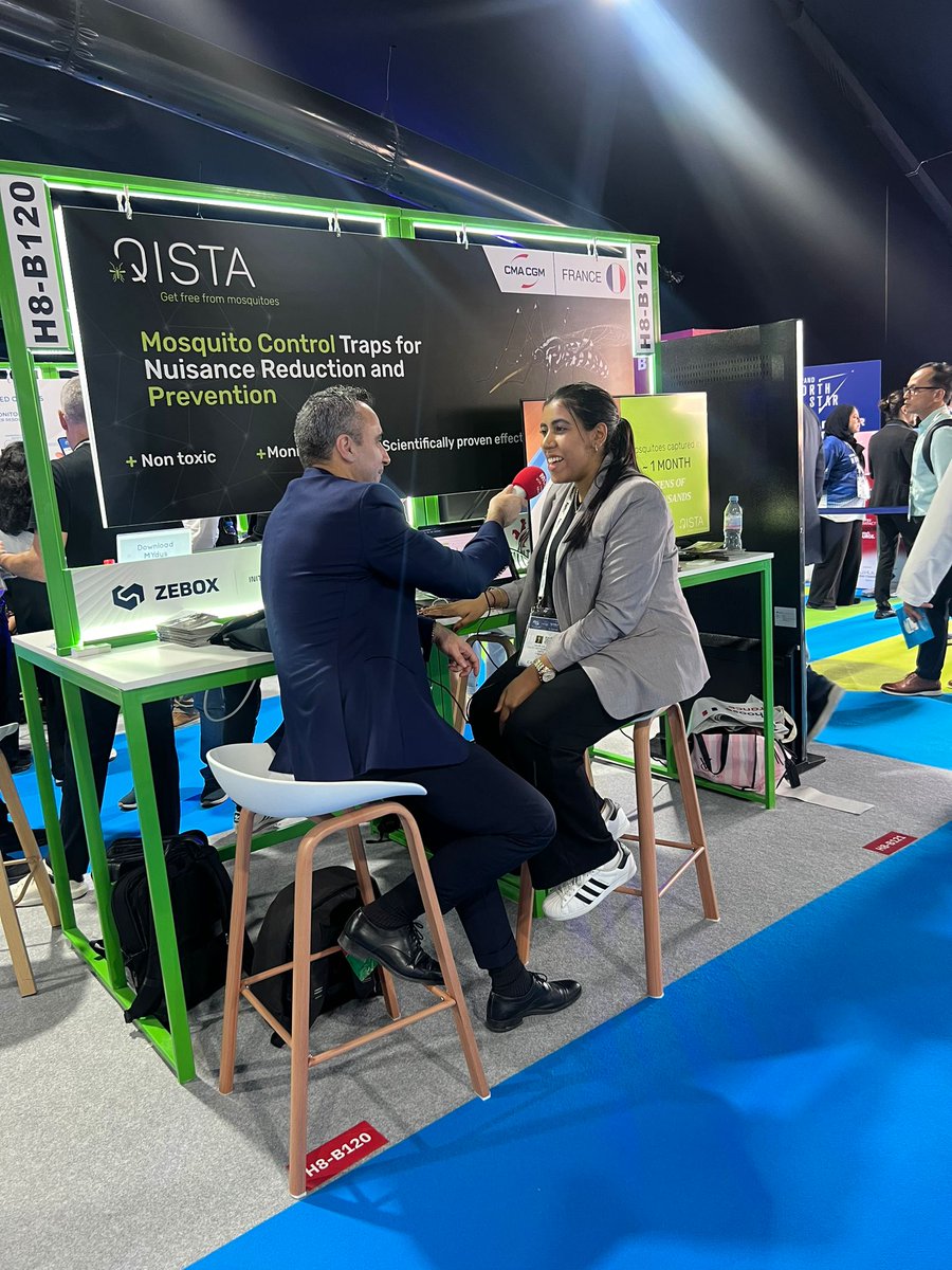 QISTA 🦟🍀 (@qista_technobam) on Twitter photo 🚀🌍 Recap of the first day of #GITEX2024
🇫🇷🇦🇪We had the pleasure of welcoming the Ambassador of <a href="/FranceEmirats/">France aux Emirats 🇫🇷🇪🇺</a>, who renewed her support for our innovation! 🙏
🎙️We also participated in a fascinating #interview with <a href="/MC_Doualiya/">مونت كارلو الدولية / Monte Carlo Doualiya</a> , part of <a href="/France_MM/">France Médias Monde</a>, covering the Arab world💪! 🚀🌍 Recap of the first day of #GITEX2024
🇫🇷🇦🇪We had the pleasure of welcoming the Ambassador of <a href="/FranceEmirats/">France aux Emirats 🇫🇷🇪🇺</a>, who renewed her support for our innovation! 🙏
🎙️We also participated in a fascinating #interview with <a href="/MC_Doualiya/">مونت كارلو الدولية / Monte Carlo Doualiya</a> , part of <a href="/France_MM/">France Médias Monde</a>, covering the Arab world💪!
