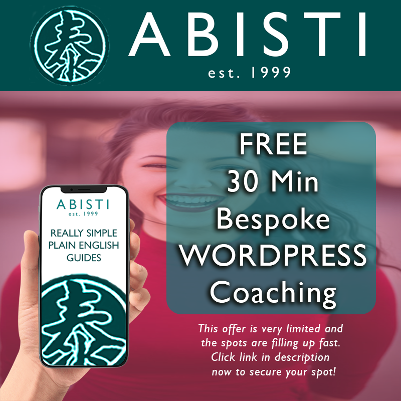 AbistiDesign's tweet photo. Free Coaching
Totally free Wordpress coaching – can be anything you like, from Wordpress updating to Elementor Pro to SEO or digital marketing.
Click here to book your 30 minutes:
https://t.co/fV7rHOS6Pr
#WordPressCoaching #DigitalMarketing #SmallBusinessSupport #WebsiteHelp https://t.co/0QvT1PohSU