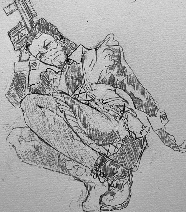 女装注意。アナログざっと描きタケムラさん 